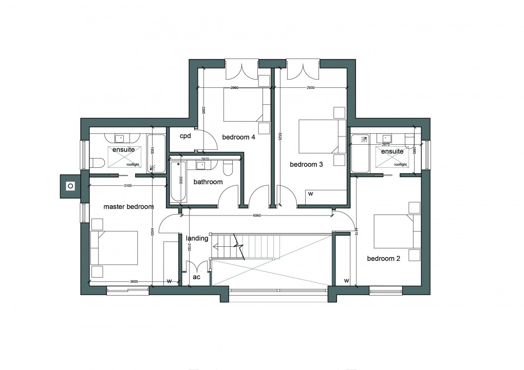 Floorplan for Wildwood Meadows, Surrey/Sussex border. Horsham and Guildford nearby