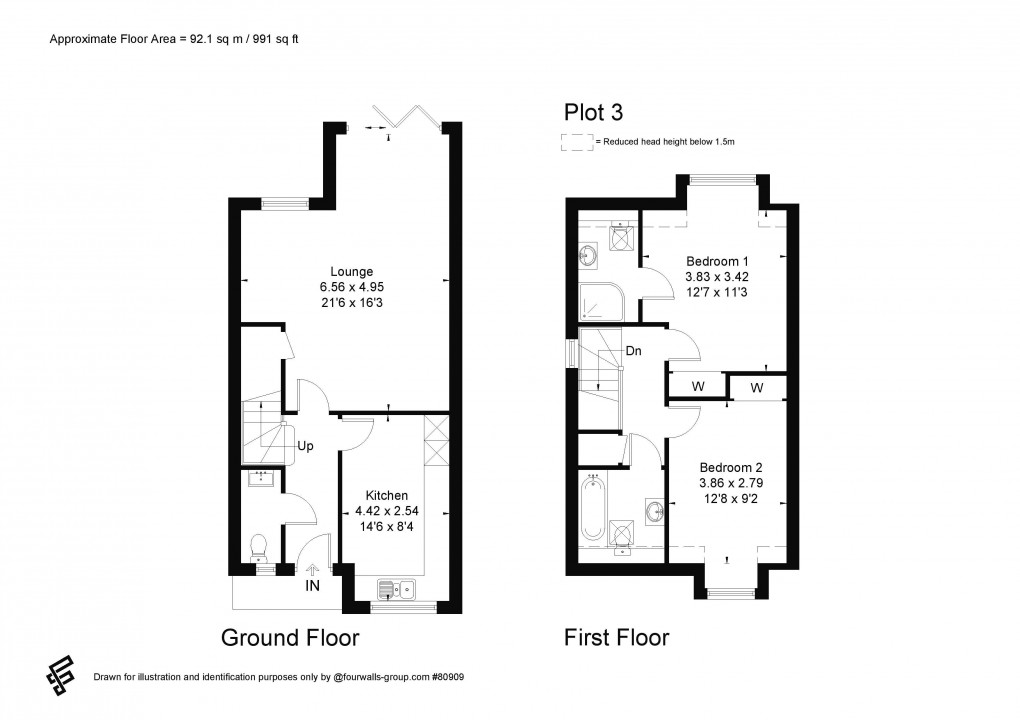 Floorplan for Fayre Fields, off Willetts Way, Loxwood