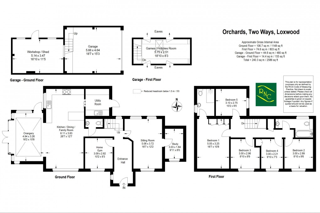 Floorplan for Two Ways, Loxwood