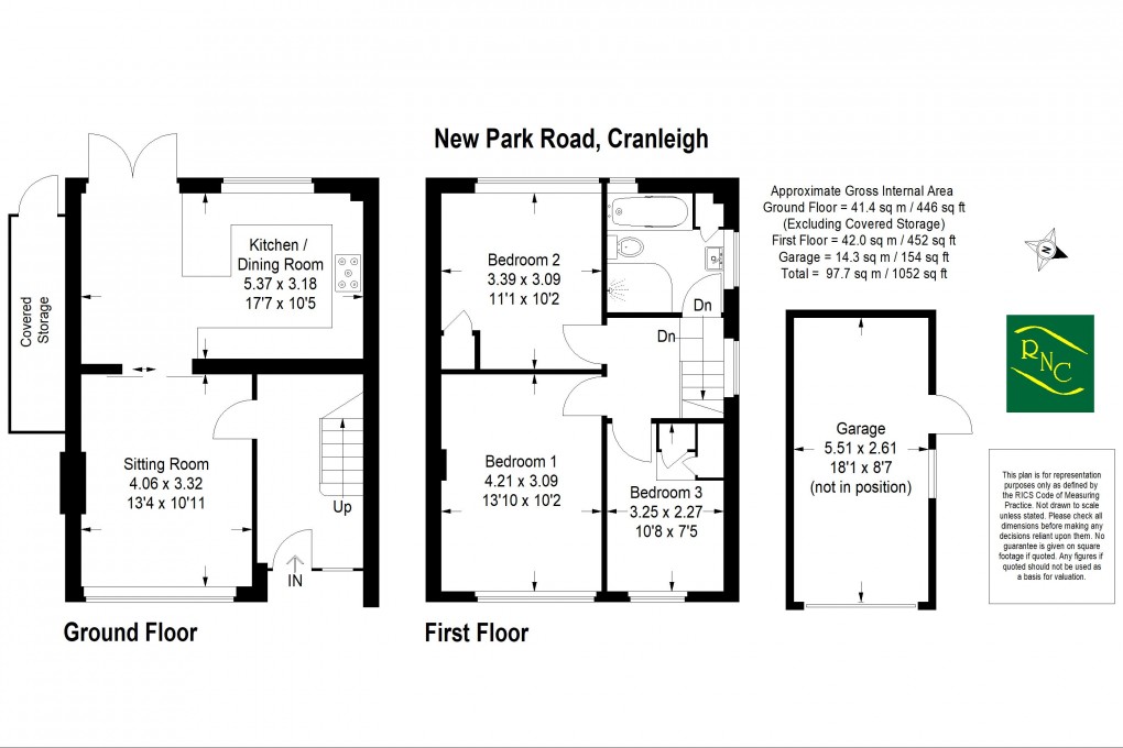 Floorplan for New Park Road, Cranleigh, GU6