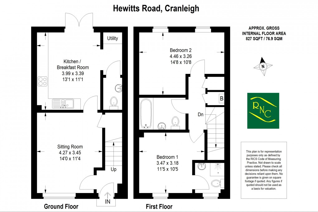 Floorplan for Hewitts Road, Cranleigh