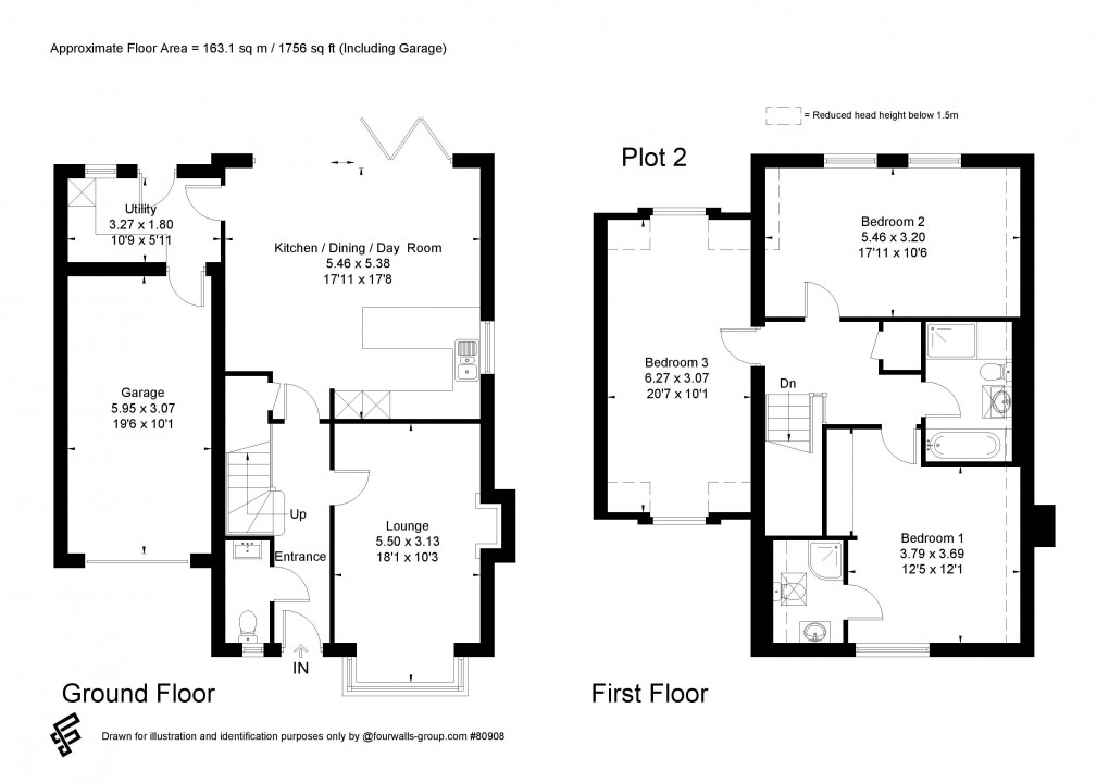 Floorplan for Fayre Fields, off Willetts Way, Loxwood