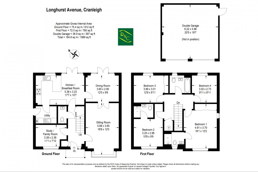 Floorplan for Longhurst Avenue, Cranleigh