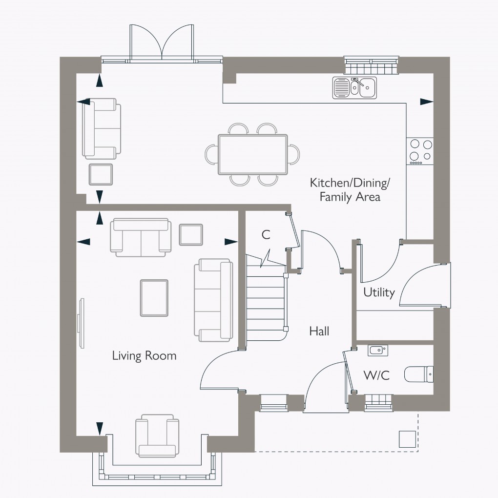 Floorplan for Furnace Drive, Alfold, Cranleigh, GU6