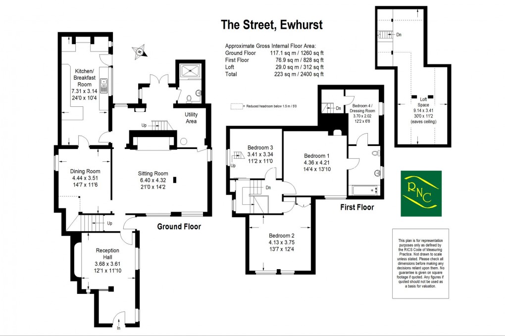 Floorplan for The Village, Ewhurst, GU6