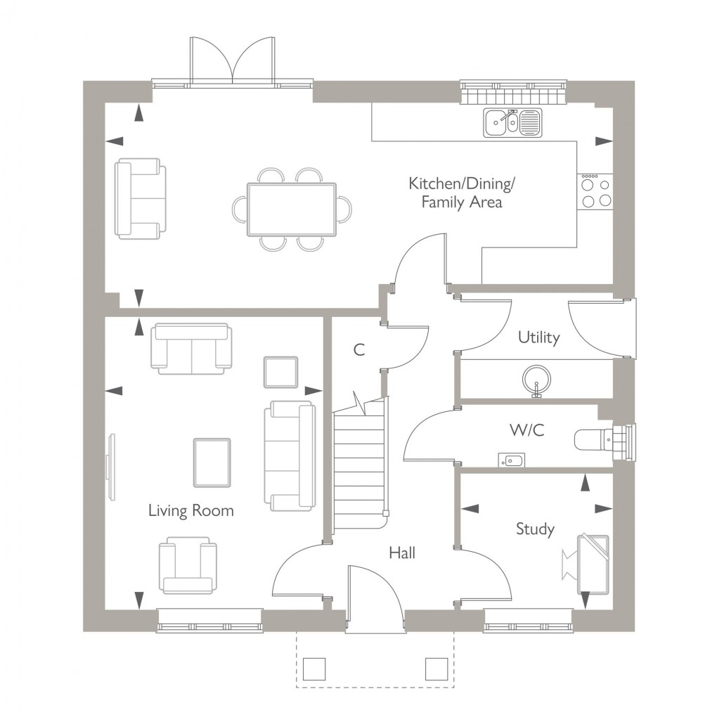 Floorplan for Charcoal Close, Alfold, GU6
