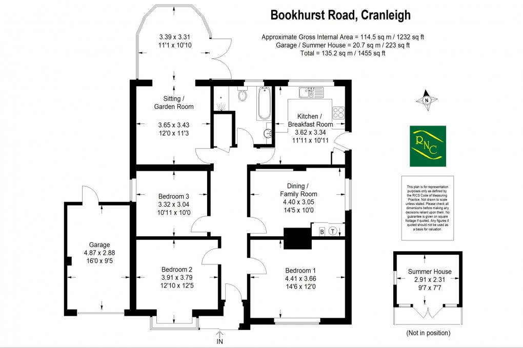 Floorplan for Bookhurst Road, Cranleigh, GU6