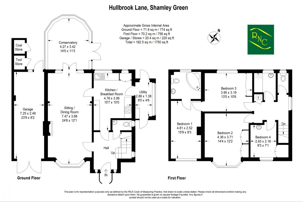 Floorplan for Hullbrook Lane, Shamley Green, GU5