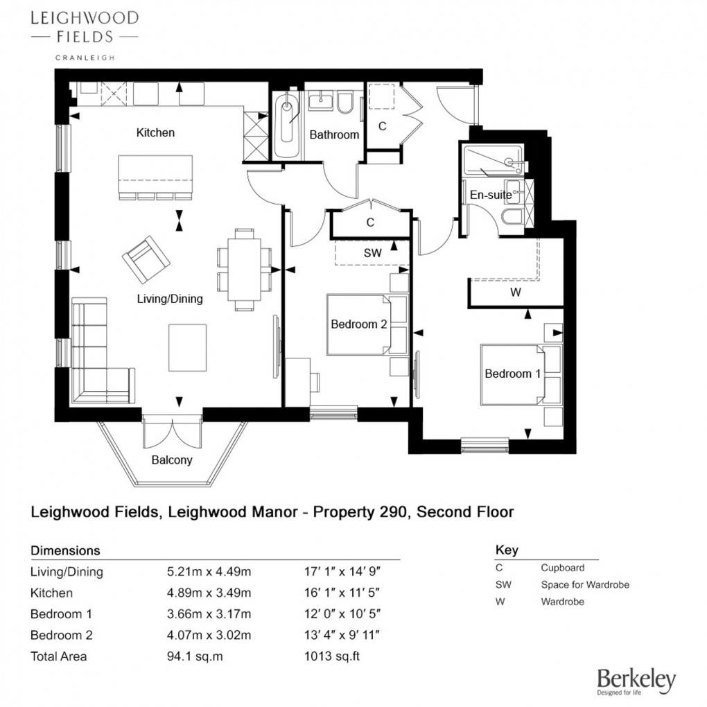 Floorplan for Lorimer Avenue, Cranleigh, GU6
