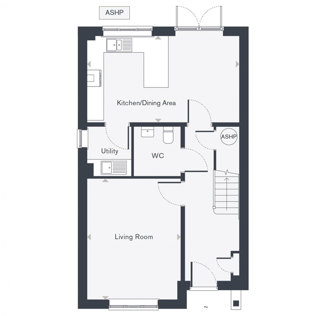 Floorplan for Lander Way (The Cypress - Plot 76), Alfold, GU6