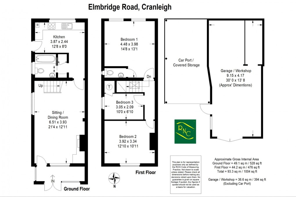 Floorplan for Elmbridge Road, Cranleigh, GU6
