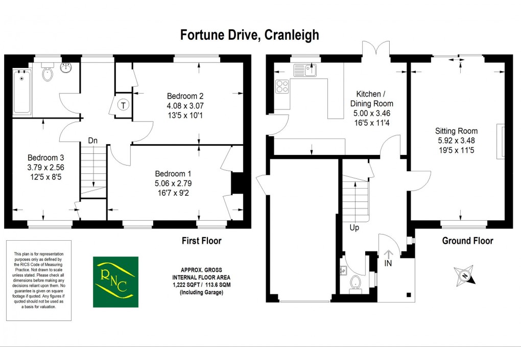 Floorplan for Fortune Drive, Cranleigh, GU6