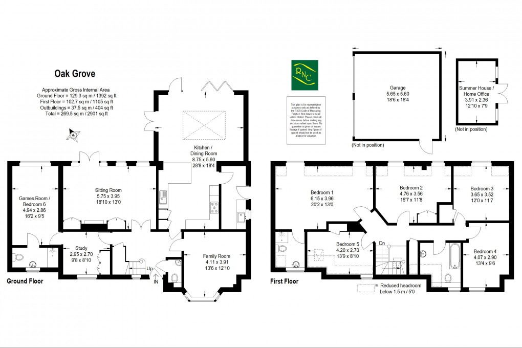 Floorplan for Oak Grove, Grove Road, Cranleigh
