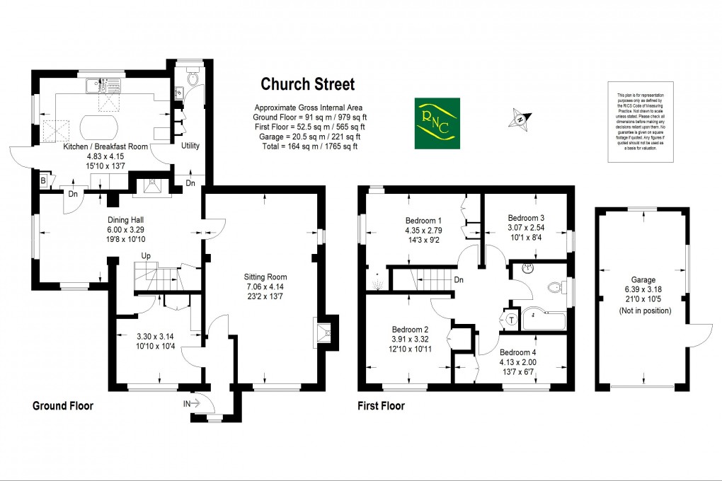 Floorplan for Church Street, Rudgwick