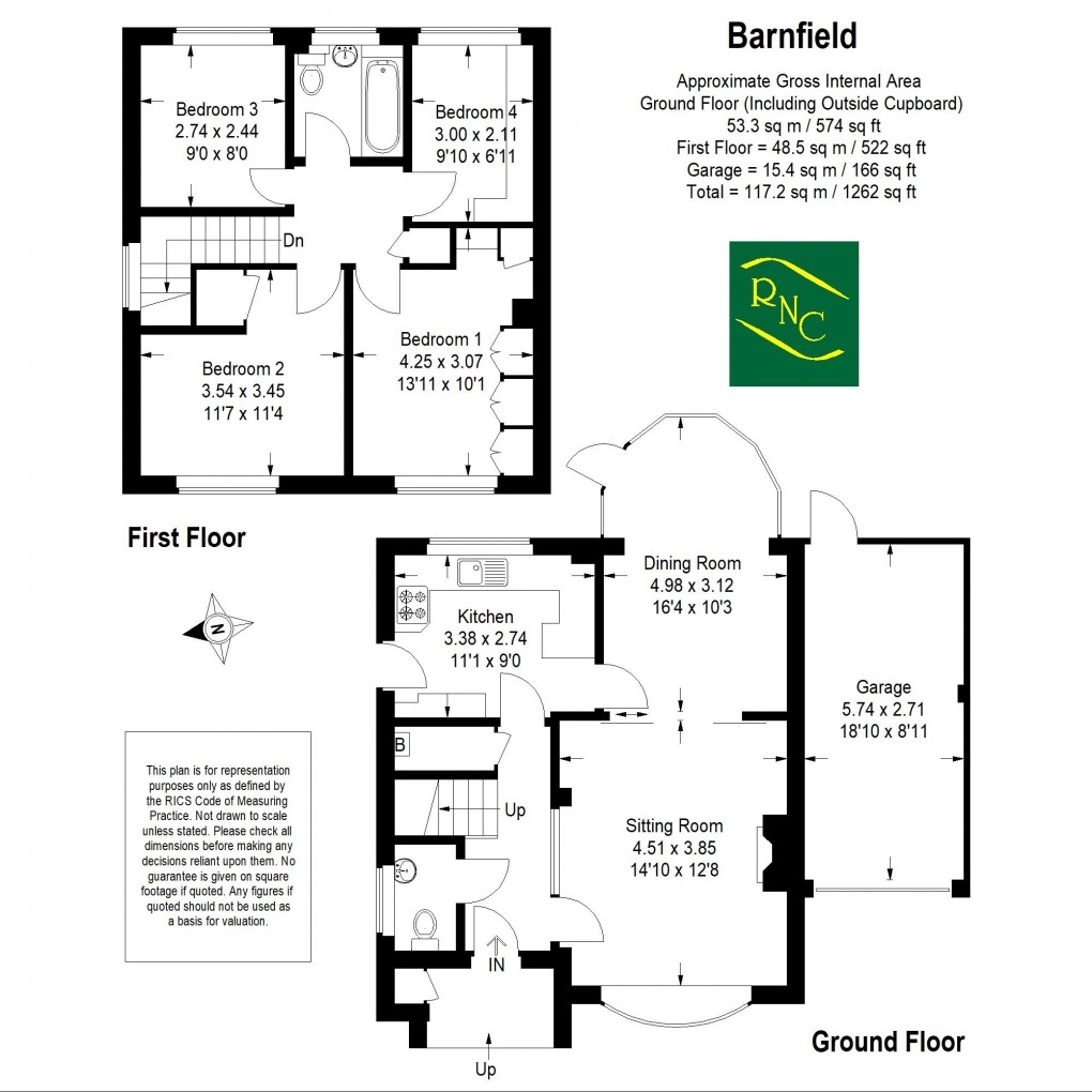 Floorplan for Barnfield, Cranleigh