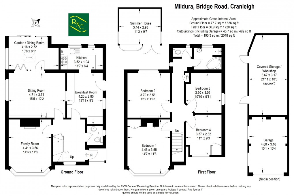 Floorplan for Bridge Road, Cranleigh