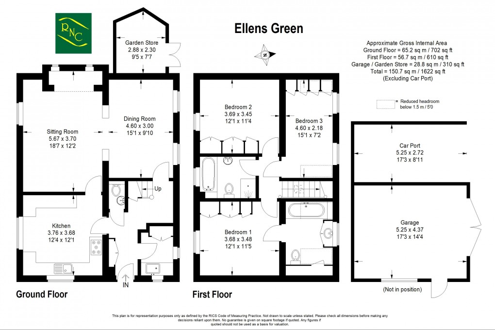 Floorplan for Ellens Green, Rudgwick