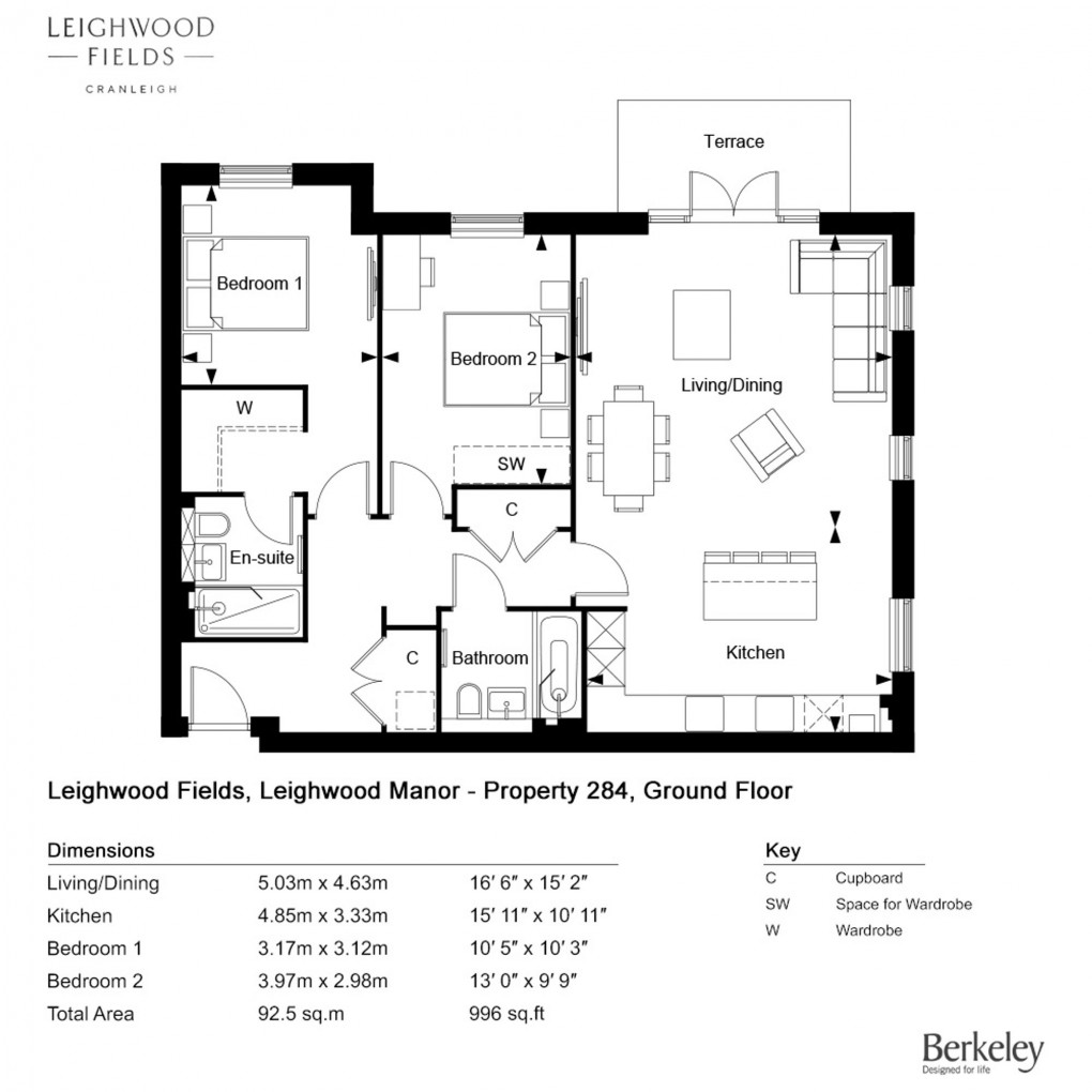 Floorplan for The Orchards, Leighwood Fields, GU6