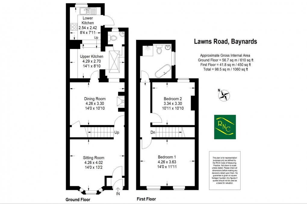 Floorplan for Lawns Road, Rudgwick, RH12