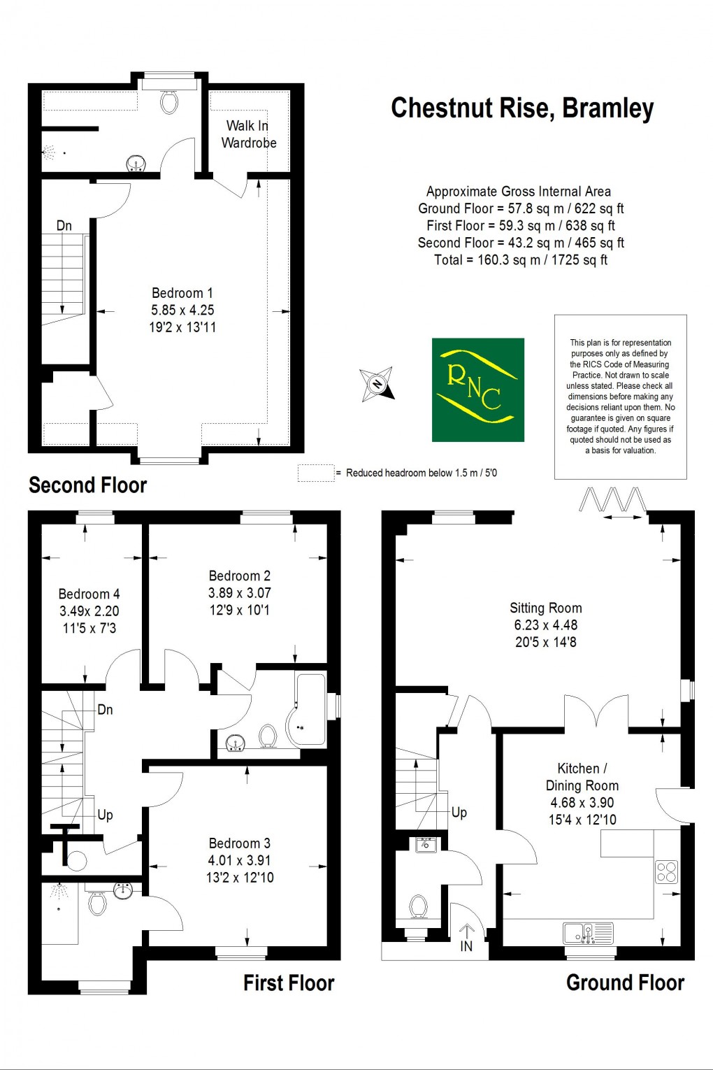 Floorplan for Birtley Road, Bramley, GU5