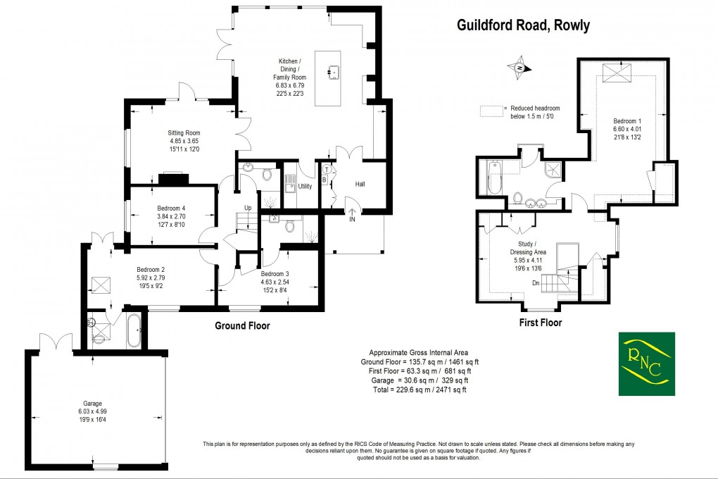 Floorplan for Rowly, Cranleigh, GU6