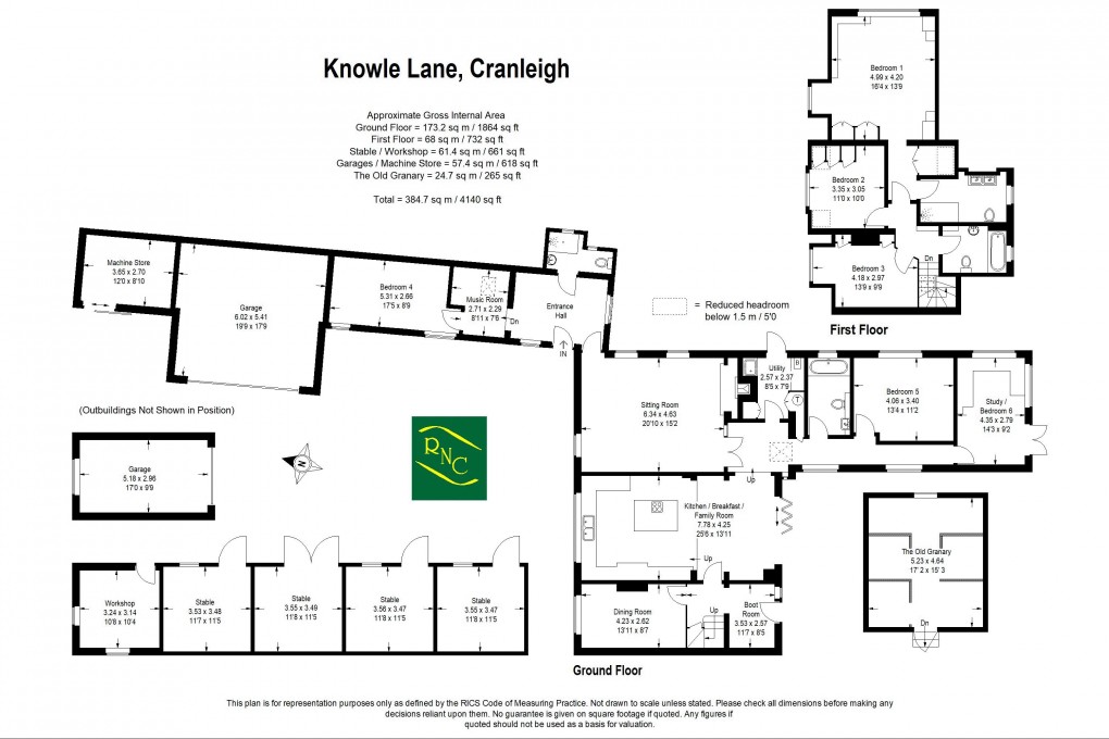 Floorplan for off Knowle Lane, Cranleigh, GU6