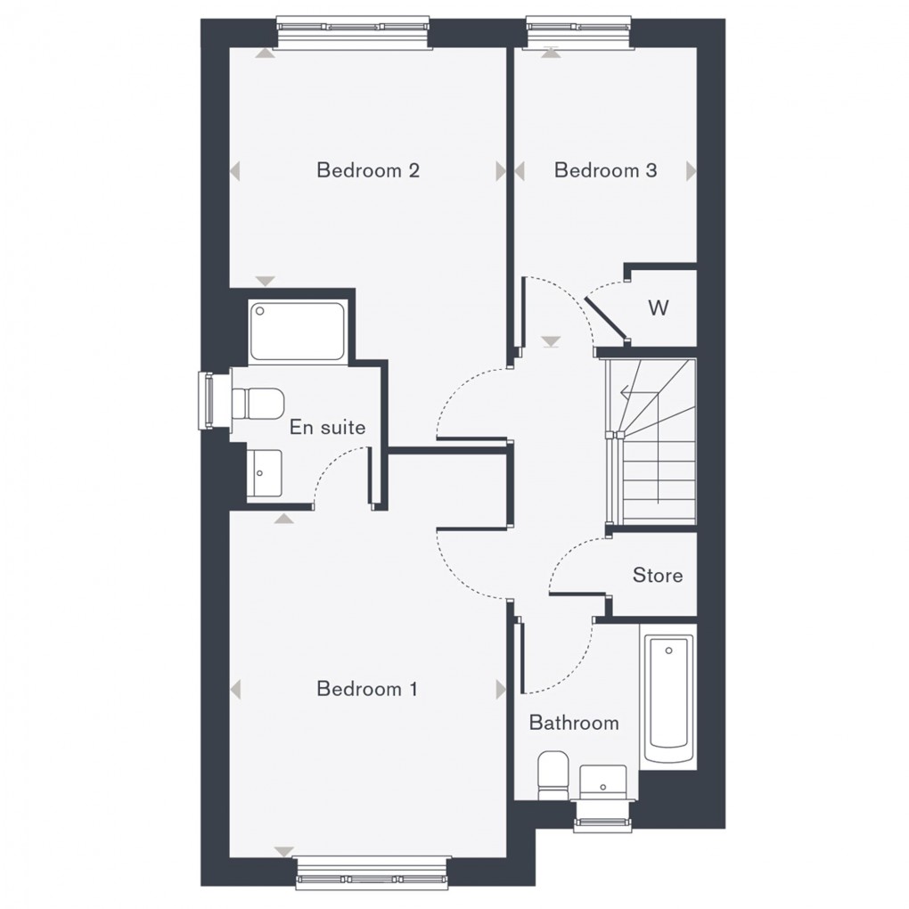 Floorplan for Silk Street - The Hazel (Plot 85), Alfold, GU6