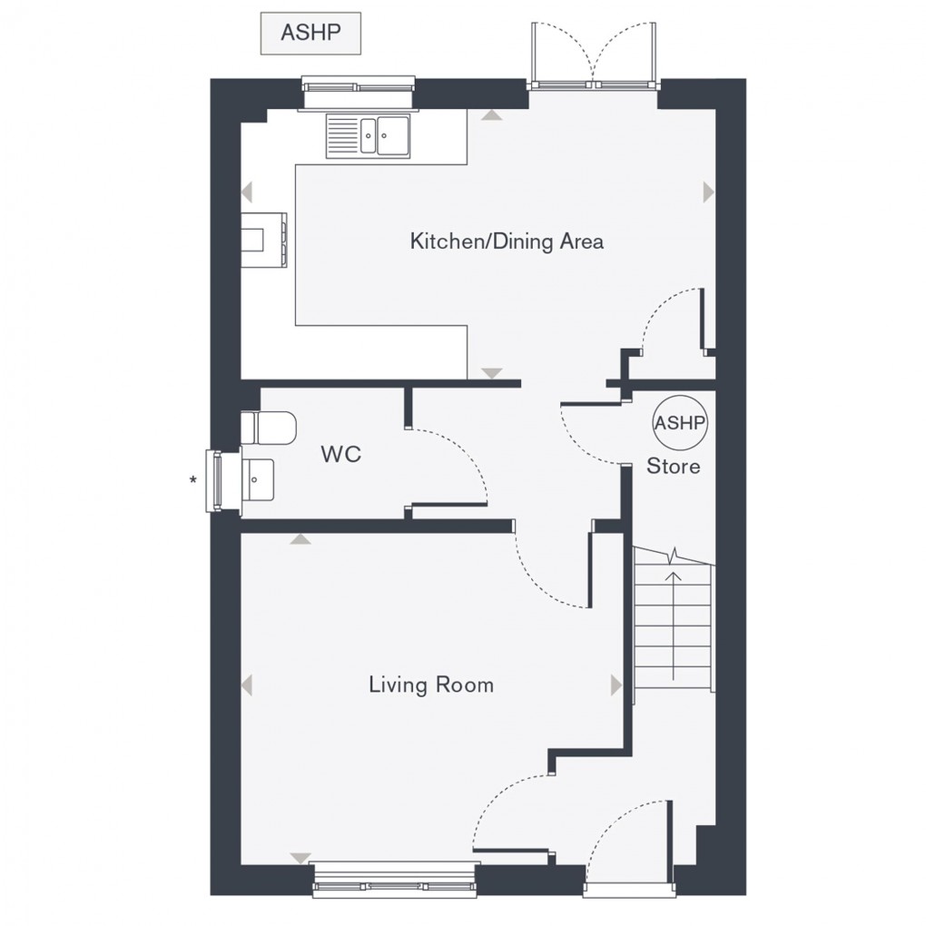 Floorplan for Silk Street - The Hazel (Plot 85), Alfold, GU6