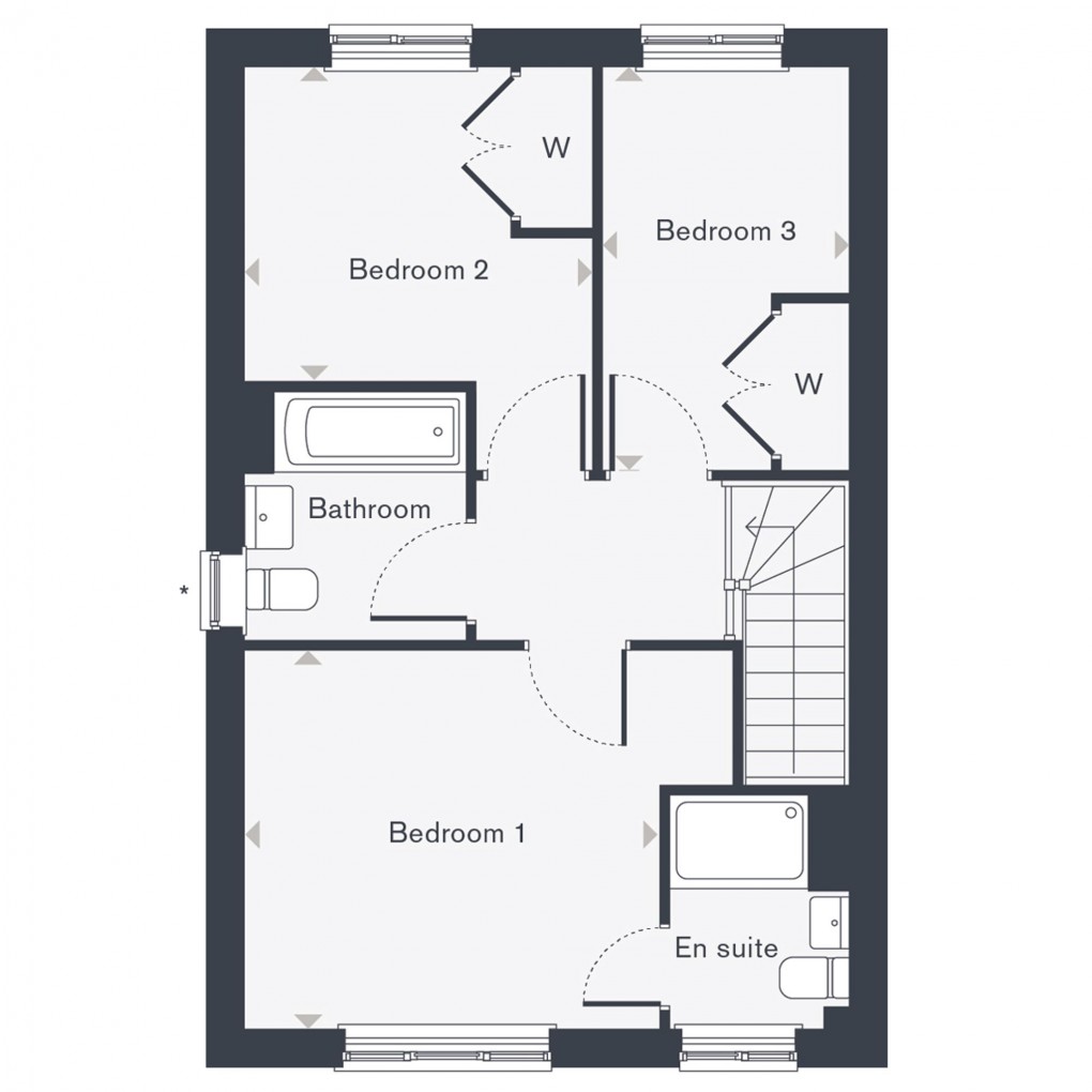 Floorplan for Silk Street - The Hazel (Plot 85), Alfold, GU6