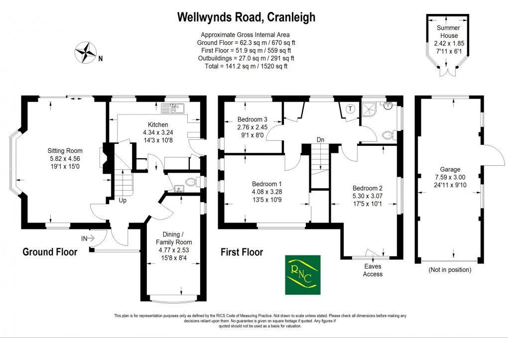 Floorplan for Wellwynds Road, Cranleigh, GU6