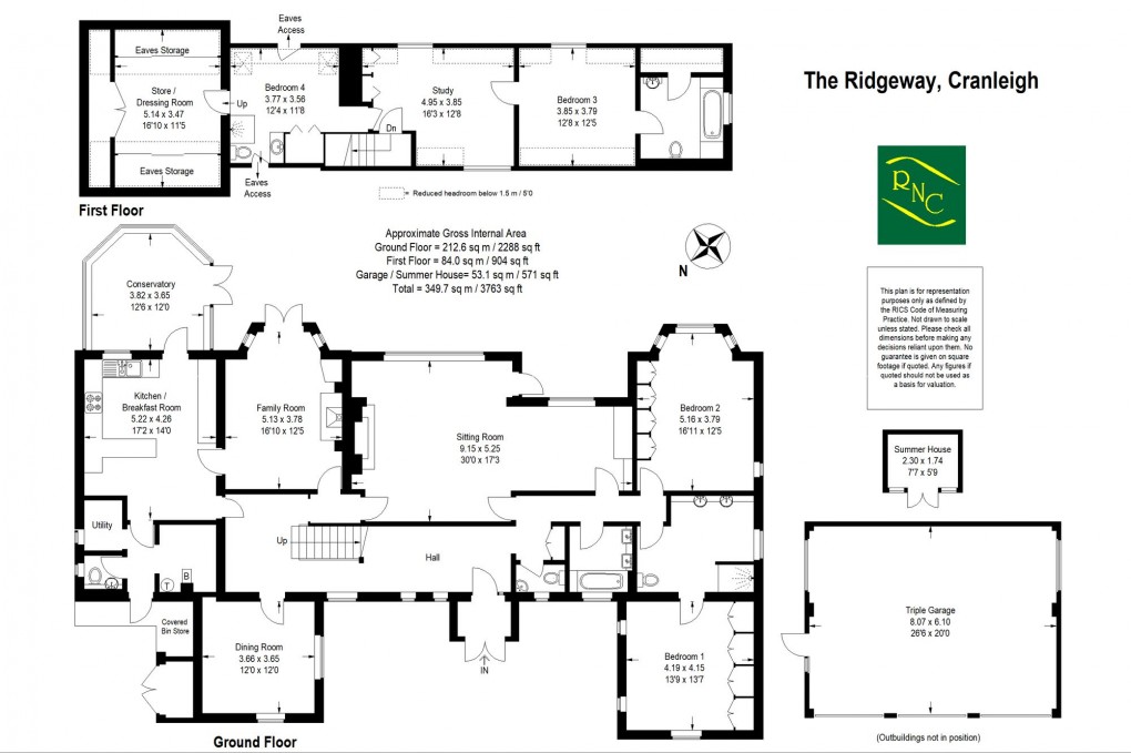 Floorplan for The Ridgeway, Cranleigh, GU6