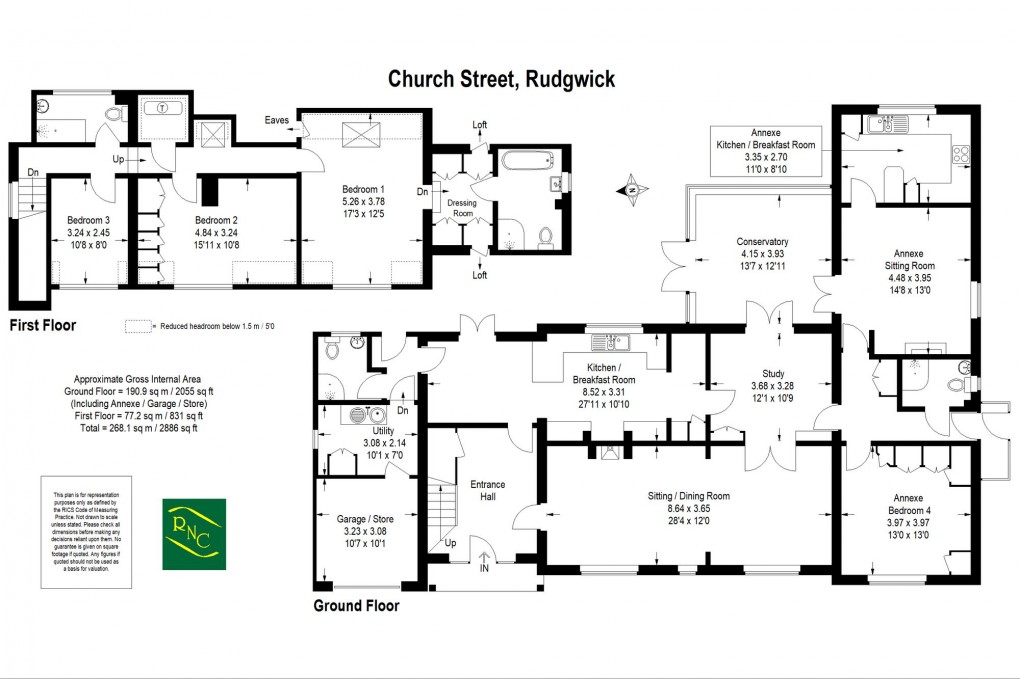 Floorplan for Church Street, Rudgwick, RH12
