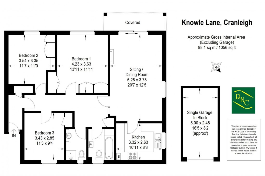 Floorplan for Knowle Lane, Oaklands Knowle Lane, GU6