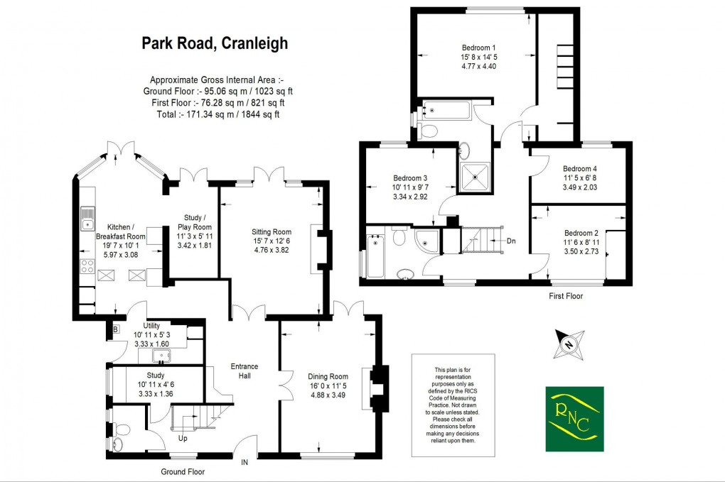 Floorplan for New Park Road, Cranleigh, GU6