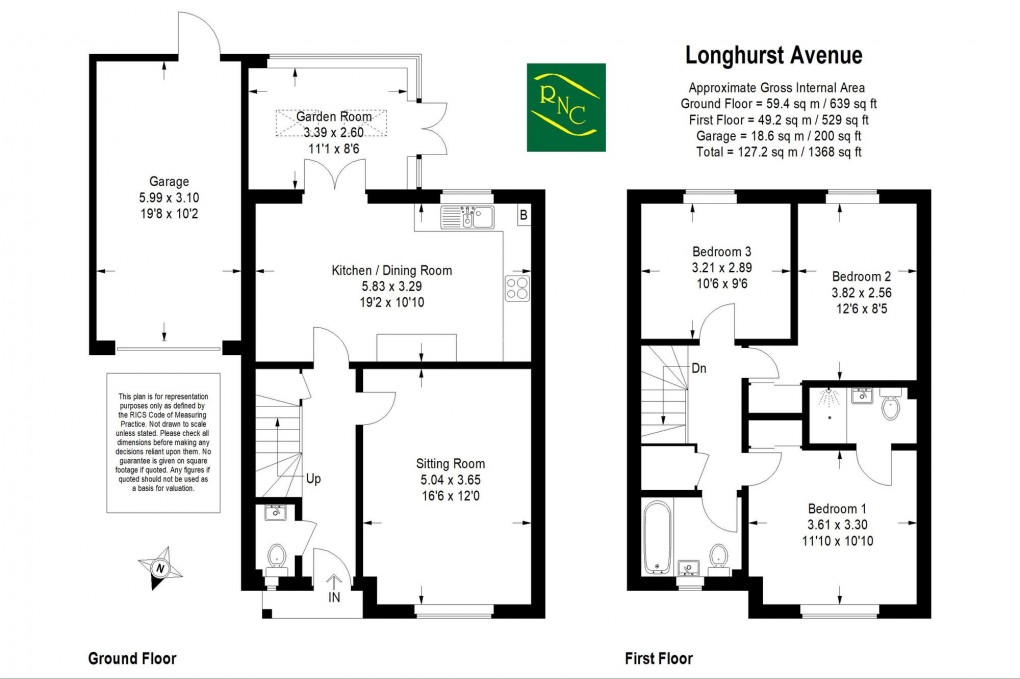 Floorplan for Longhurst Avenue, Cranleigh, GU6