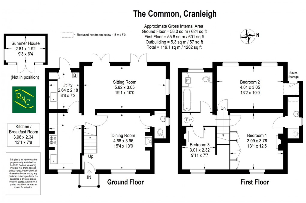 Floorplan for The Common, Cranleigh, GU6