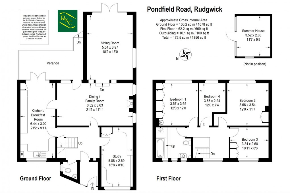 Floorplan for Pondfield Road, Rudgwick, RH12