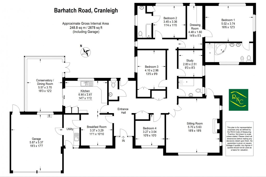 Floorplan for Barhatch Road, Cranleigh, GU6