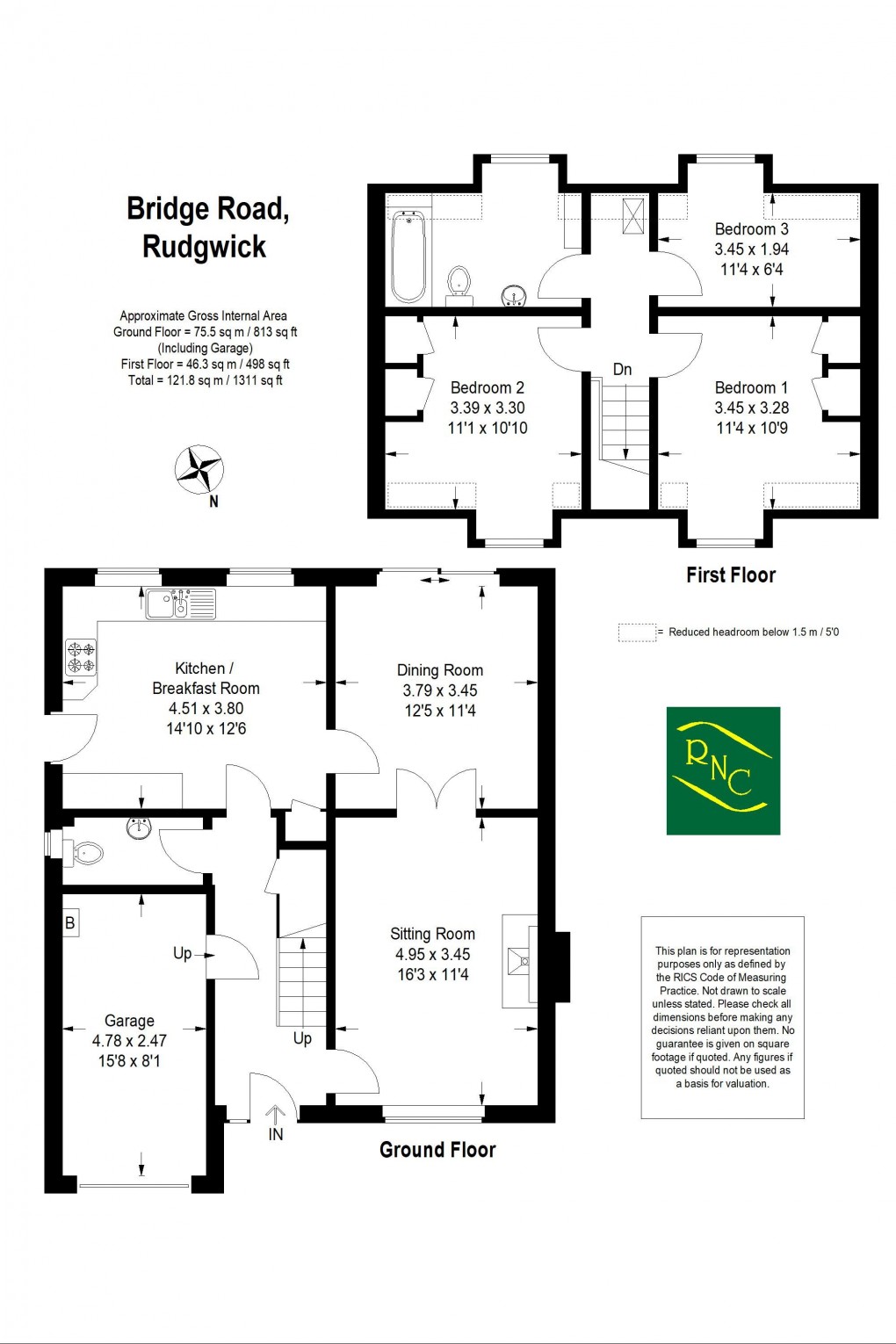 Floorplan for Bridge Road, Rudgwick, RH12