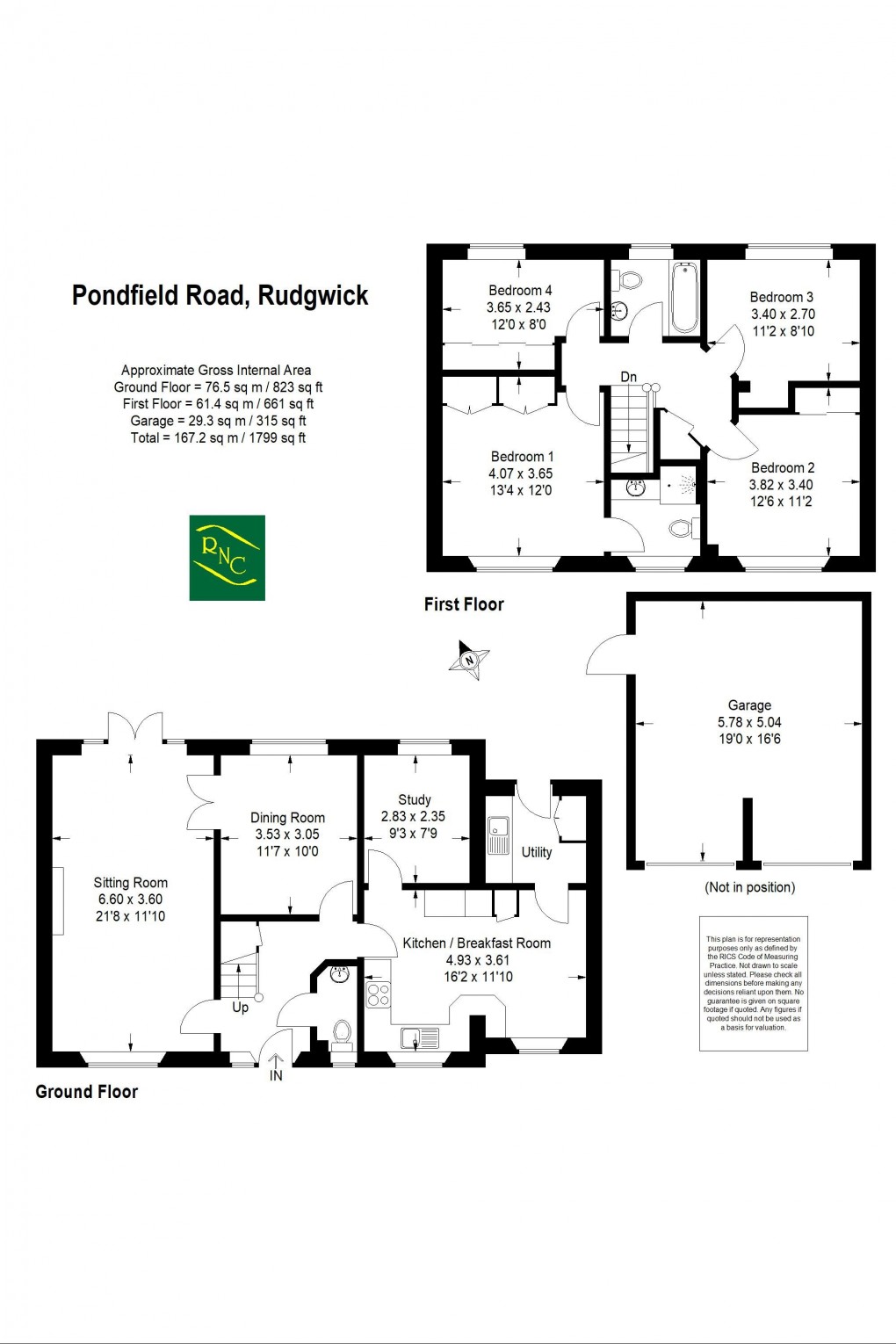 Floorplan for Pondfield Road, Rudgwick, RH12