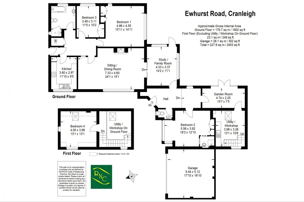 Floorplan for Ewhurst Road, Cranleigh, GU6