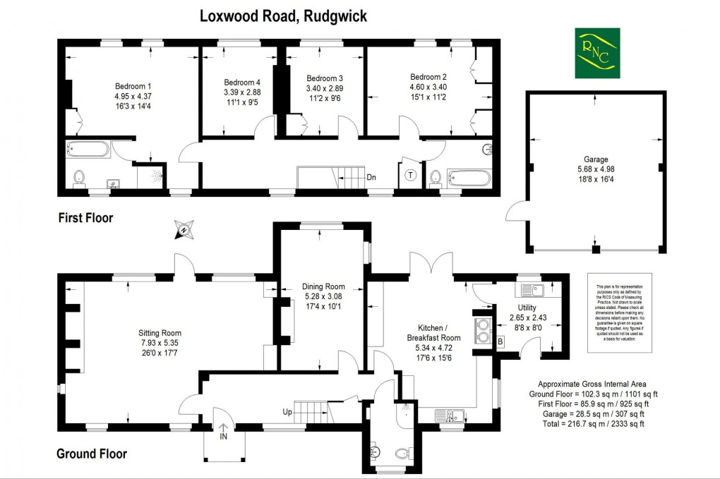 Floorplan for Loxwood Road, Rudgwick, RH12