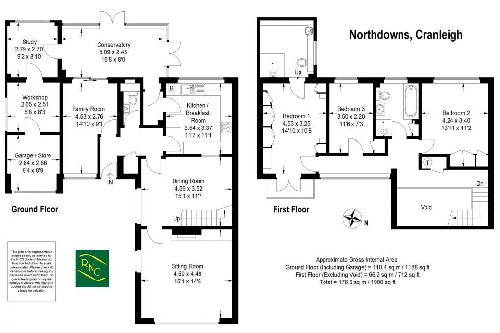 Floorplan for Northdowns, Cranleigh, GU6