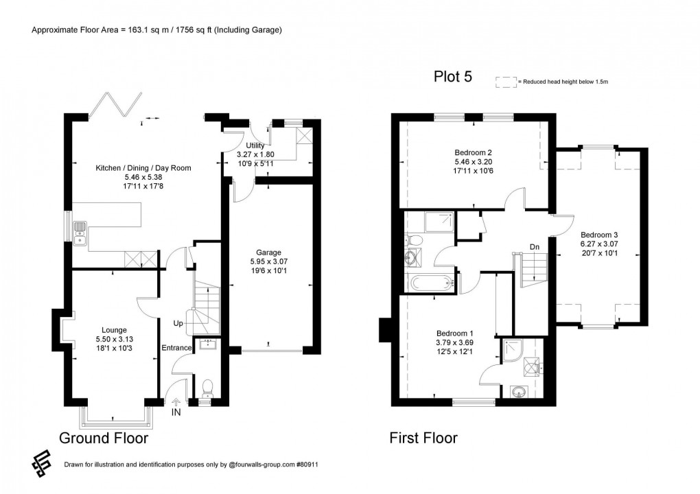 Floorplan for Off Willetts Way, Loxwood, RH14