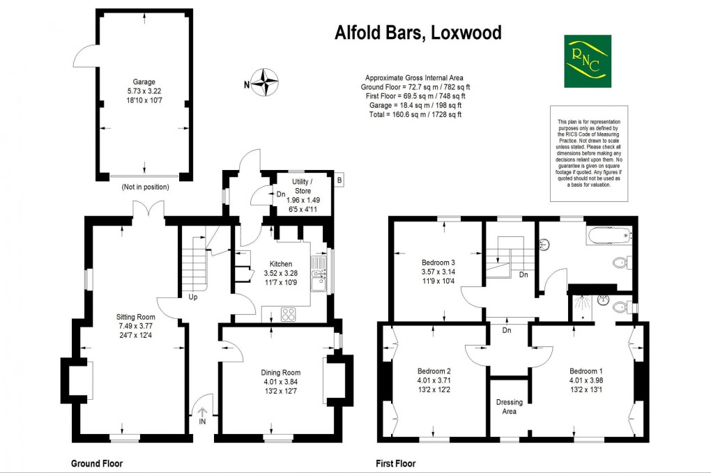 Floorplan for Alfold Bars, Loxwood, RH14