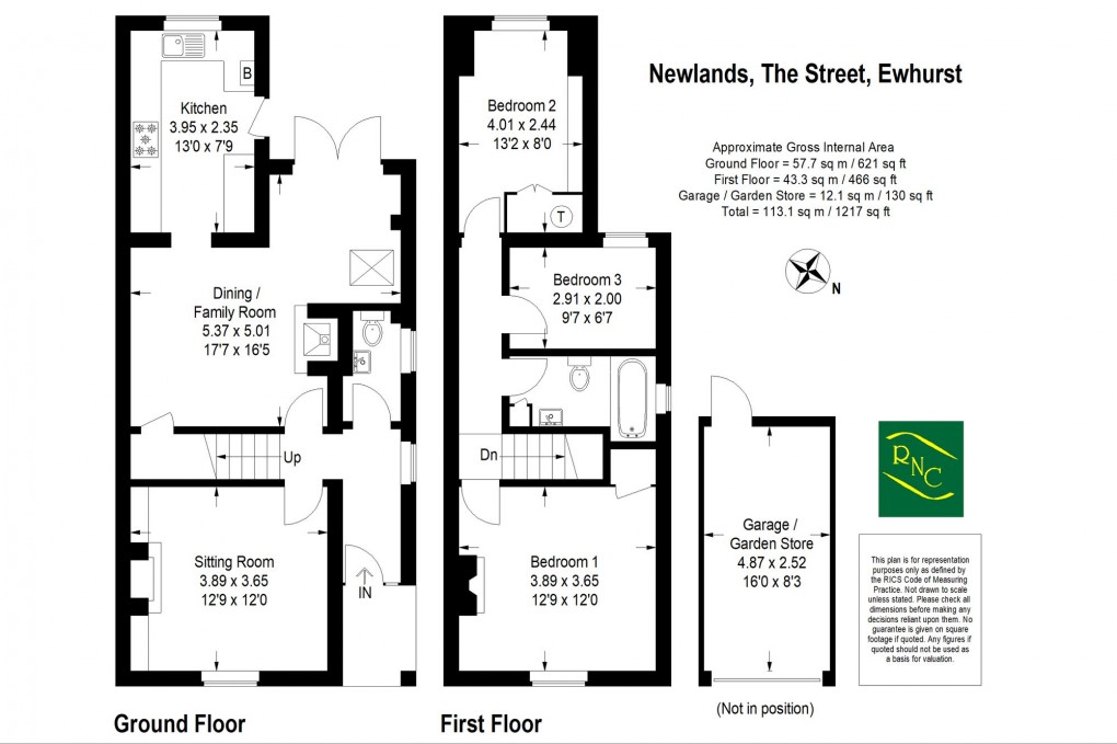 Floorplan for The Street, Ewhurst, GU6