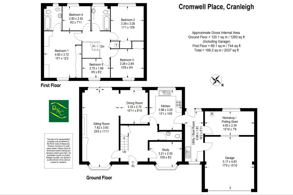 Floorplan for Cromwell Place, Cranleigh, GU6