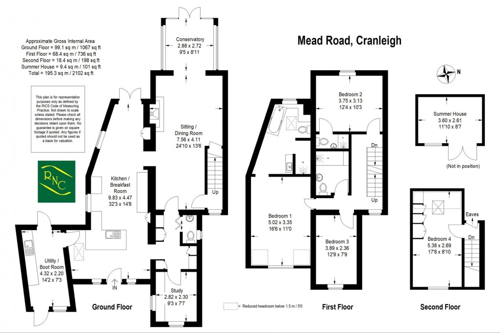 Floorplan for Mead Road, Cranleigh, GU6