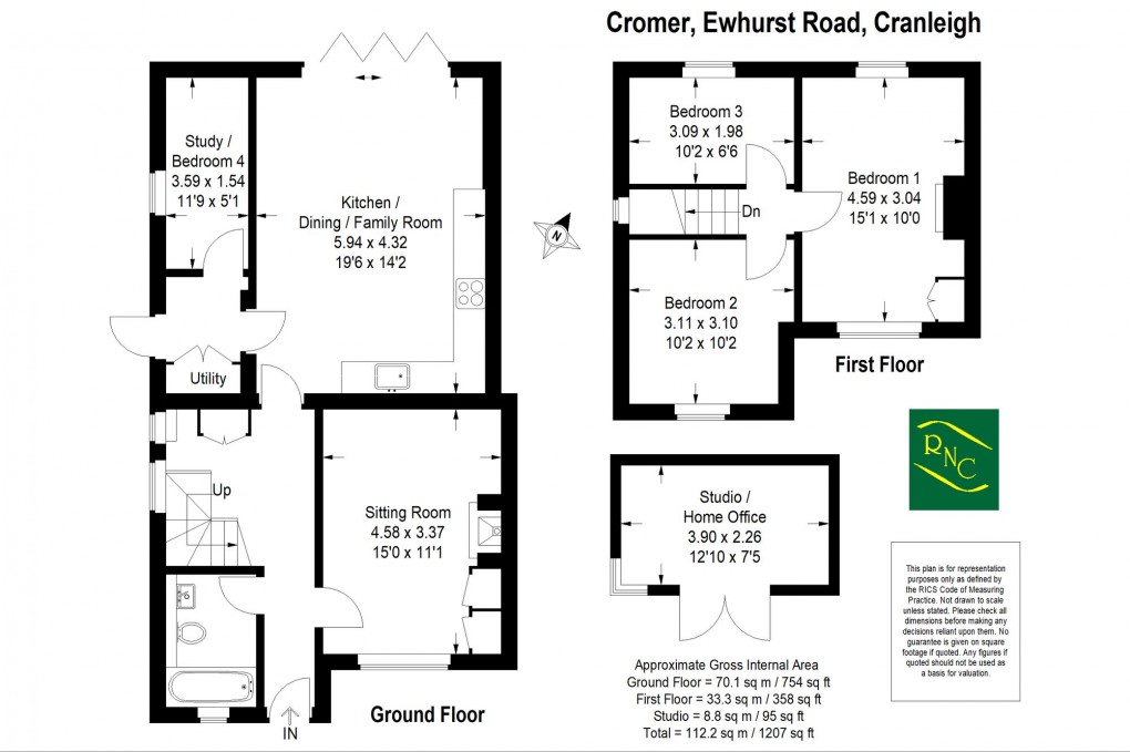 Floorplan for Ewhurst Road, Cranleigh, GU6