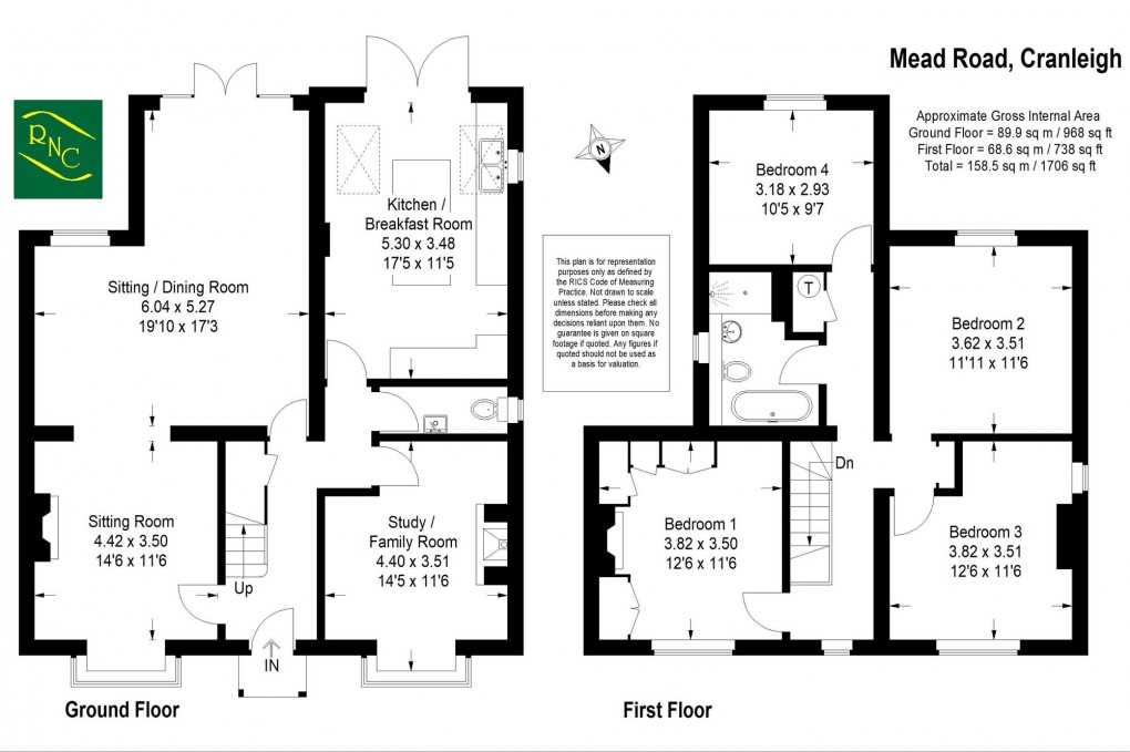 Floorplan for Mead Road, Cranleigh, GU6